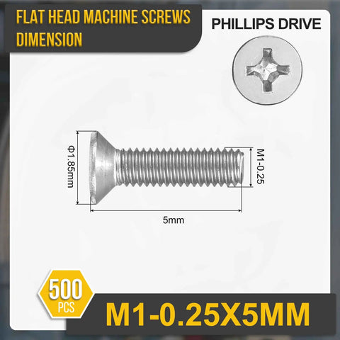 Heavy Workhorse Stainless Steel Flathead Machine Screws Micro Countersunk Bolts Built Tough For Tiny Electronics And Dark Furniture Projects Solid Rust Proof Fasteners