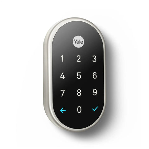 Tamper Proof Smart Lock With Led Keypad For Keyless Entry And Heavy Duty Protection Replaces Standard Deadbolt Straightforward Install For Front Doors In Classic Satin Nickel Finish Lock Your Crib Down Tight No Sweat
