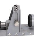 Workhorse Pocket Hole Jig Kit Built With Solid Aluminum Alloy Chassis and Adjustable 15 Degree Drill Locator close-up view of jig components.
