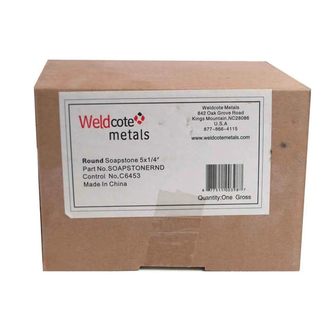 Box labeled for Round Welding Soapstone Markers 5 Inch Long One Quarter Inch Diameter 144 Pack High Visibility Temporary Marks