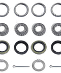 Two Heavy Duty Bearing Kits For 2000-2200 Lb Boat Trailer Axle With 1 Inch BT8 Wheel Hub Spindle D Shape Groove Compatibility