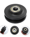 Premium Barn Door Hanging Pulley Wheel Kit With Bearing For Smooth Sliding Doors Low Noise Operation Thick Durable Wheel