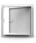 Heavy Duty Galvanized Steel Access Door 24 X 36 Inches White Flush Wall And Ceiling Hatch with inner view of panel and latch.