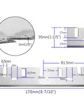High Speed Steel Planer Blades Pair Sharp Replacement Knives For Woodworking Machine Workhorse Grade, showing dimensions and precision sharp edge.