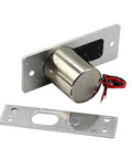 Rock Solid Waterproof Electromagnetic Lock Featuring Fail Safe Electric Operation For Secure Gate Entry And Glass Door Deployment showing metal structure with droplet details.