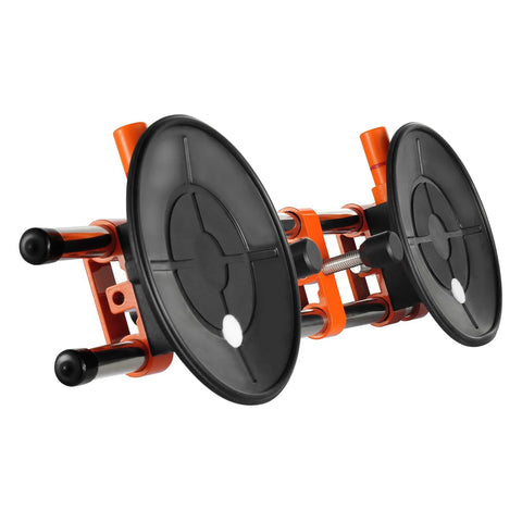 VEVOR Seam Setter 2-pack side view with orange frame and dual vacuum cups for granite, stone, marble, tile