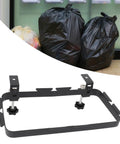 Heavy Duty Trash Bag Holder Rack With Adjustable Clamp Garbage Hook, Carbon Steel cabinet stand for holding trash bags securely.