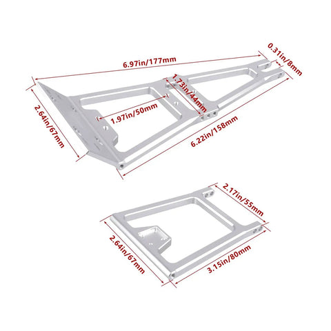 One Tenth Scale RC Tow Rig Crane Kit For Crawler Rigs Beefed Up Heavy Duty Winch Stent Wrecker With Trailer Hook dimensions diagram