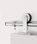 Sliding Barn Door Hardware Stainless Steel Top Mount Rollers for Single Wooden Door Industrial Modern Track Kit