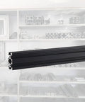Two Pack 400mm V Slot 2040 Aluminum Extrusion European Standard Anodized Linear Rail Black for 3D Printer Parts