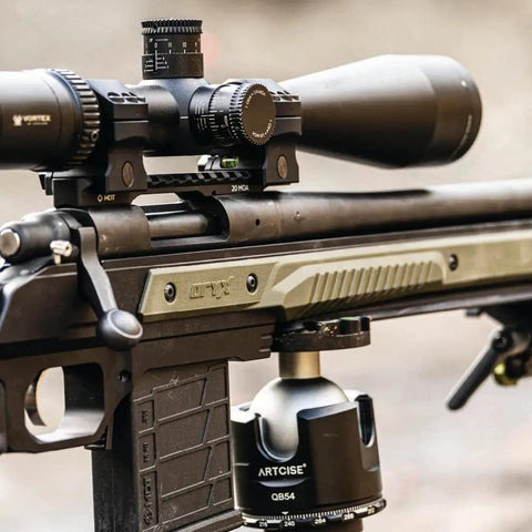 Side view of Winchester XPR SA 20 MOA Pick Rail Gun Stock Accessory Black For Long Range Precision Builds With Durable Aluminum Rail.