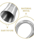 Close-up of coiled metal tubing from Awesome 7 Piece Spring Tube Bender Set For Plastics And Copper Pipes
