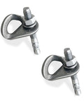Two Pack 304 Stainless Steel Climbing Anchor Bolts, 30KN Rated Rock Climbing Hangers with M12 expansion bolts