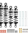Beefed-Up Front And Rear Aluminum Alloy RC Shock Set For 1/16 Mini-B And 1/18 Mini-T 2.0 LOS314004 with springs and hardware