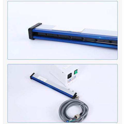 600mm Anti Static Ionizing Bar With Matching Power Supply, Static Elimination Rod, 0.8 Psi Air Connector And 1 Second Fast Discharge for production line