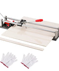 24 Inch Manual Tile Cutter For Porcelain And Ceramic Tiles, Heavy Duty Iron Frame With Super Hard Alloy Cutter Wheel, gloves included