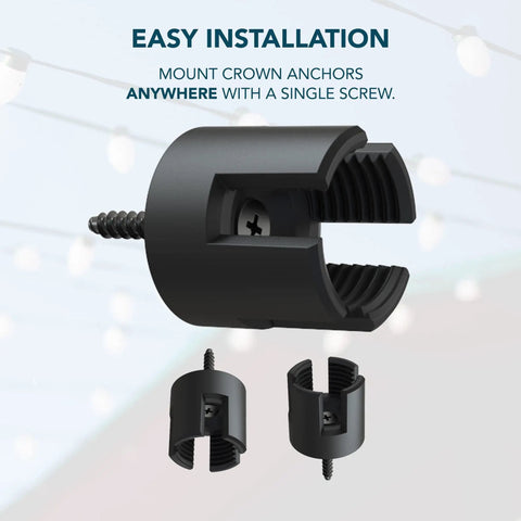 Mini Compression Anchors For Easy Drill Installed Hangs No Fuss Quick Secure Hold, black anchors with screws included.