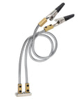 Third Hand Soldering Tool For Electronics With Flexible Arms And Stable Base displaying alloy steel and magnet clips.
