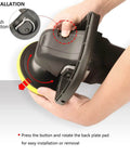 Installation of 7 Inch Rotary Car Polisher With 1200W Motor, Variable Speed Control, Digital Display, Auto Detailing Buffer Kit