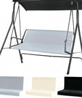 Heavy Duty Porch Swing Seat Cover Replacement For 2 To 3 Seater Chairs 680D Thickened Waterproof Oxford Fabric, Gray and other colors.