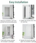 Installation guide for Tough As Nails Aluminum Wall Access Panel and Heavy Duty Hidden Service Door in a wall opening.