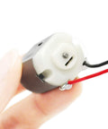 Close-up of 1.5V To 6V Micro DC Motors Pack Of 6 for Arduino projects, showing motor connections and compact design.