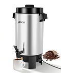 Big Batch 40 Cup Coffee Urn With Dripless Faucet And 203oz Capacity, 1090W Quick Brew, ideal for catering and events