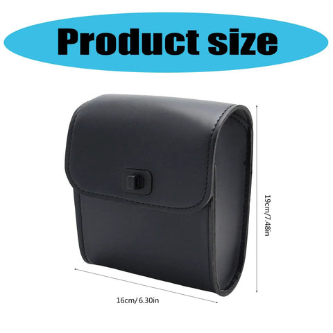 Lightweight Handlebar Bike Bag Pouch For Cyclists Water Resistant Tube Storage Bag with size dimensions 16cm x 19cm
