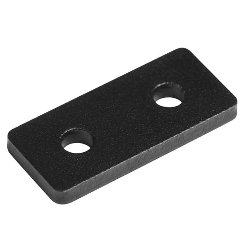Flat Joining Plates For 2020 T Slot Aluminum Profile 20x20mm And 20x40mm 2 Hole Straight Plate Black Finish for extrusion joints