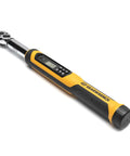Three Eighth Inch Drive Electronic Torque Wrench With Target Torque Alert Vibrating Handle Buzzer And LED Indicates When Target Is Reached 7.4 To 99.6 Ft Lb Range Includes Multiple Units Ft Lb In Lb Nm Kg M Kg Cm For Precise Auto And Bike Maintenance Be