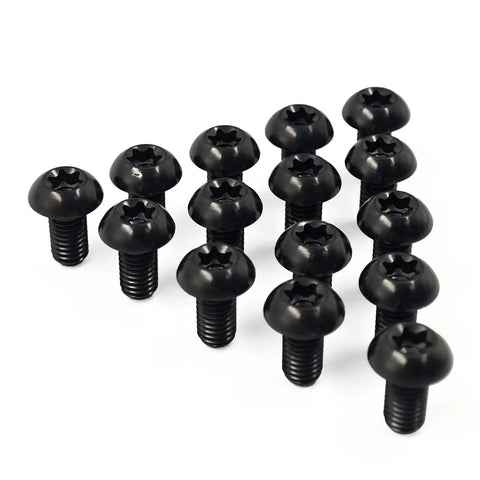 Set Of 12 Titanium Bolts M5x10mm For MTB Bike Disc Brake Rotor Screws Blue, Grade 5 Ti 6Al4V Ultra Lightweight And Durable