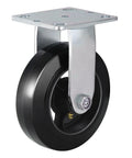 Heavy Duty 6 Inch Plate Caster Wheels With Rubber On Cast Iron Core, 1000 Lb Per Caster Capacity for carts and workbenches
