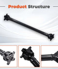 Straight Swap Front Driveshaft Propeller Shaft For BMW X3 2004-2010 All Wheel Drive 325Xi 330Xi, showing sturdy construction and coupling.