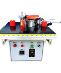Portable Edge Banding Machine For Wood And PVC Double Sided Gluing 1200W Heavy Duty Edge Bander with controls and rollers