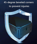 Locking EV Charger Weatherproof Enclosure With Mounting Post showing 45-degree beveled corners for safety protection.