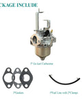 Beefed Up Carburetor for CK100 S CT100U Go Kart and CC100X Mini Bike with gaskets, fuel line, clamps, Huayi OHV Engine replacement