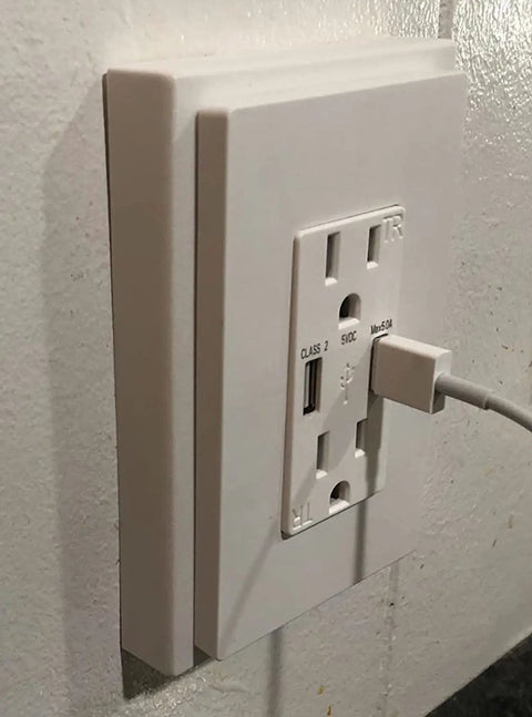 1-Gang Non-Metallic Shallow Surface Box Extender Five Eighths Inch Lift Paintable White For Outlets And Switches 1 Pack DIY