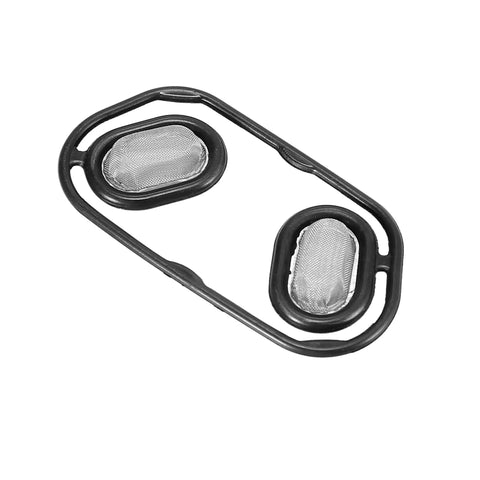 Close-up of spool valve solenoid gasket for Honda Civic 2001-2005, rubber, OE 28220 PLX 003, stops oil leaks and restore solenoid seal kit.