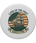 Patriotic US Flag Sailboat PopGrip Adhesive Phone Grip For Red White And Blue Fourth Of July Celebration Easy On And Off Secure Grip Durable Build