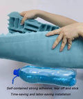 High Density Self Adhesive Acoustic Foam Wall Panels Studio Soundproof Padding Rolls with adhesive backing held by hand.