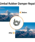 Replacement Rubber Gimbal Shock Absorbers For DJI Mini 4 Pro Drone Vibration Dampers Ball And Camera Stabilizers With Before After Image