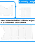 Clear Acrylic Couch Wall Spacers Adjustable Two To Nine Inches Heavy Duty Furniture Stopper assembly options shown.