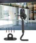 Heavy Duty Stainless Steel Latch Lock for Barn Doors and Sheds Sliding Door Hardware Anti Bolt Security Latch in glass setting