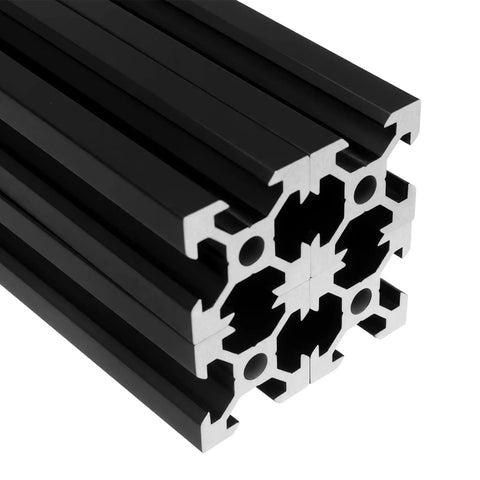 Eight Pack 100mm V Slot Aluminum Extrusion Profiles 2020 Series European Standard Anodized Linear Rail for 3D Printer Frames