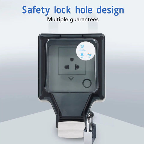 Outdoor Smart Outlet With Slick App Remote Control And Programmable Timer IP66 Weatherproof Power Socket for safe outdoor use
