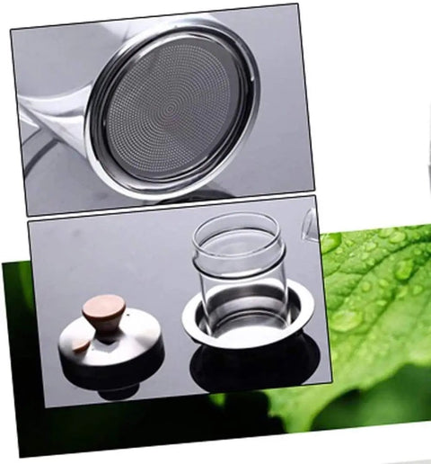 Manual Coffee Maker For Home Use With Stainless Steel Sleeve, Hand Press Espresso Machine parts, close-up view