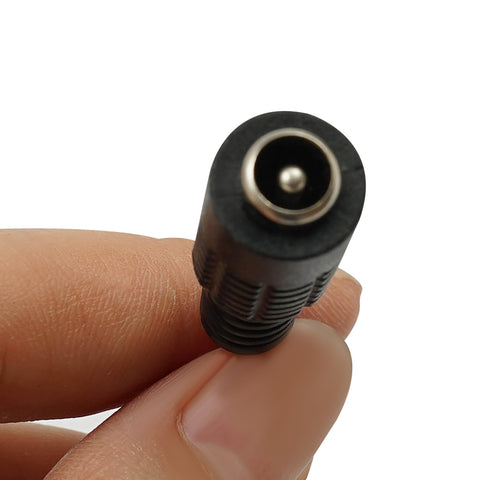 Close-up view of DC connector for DC 24V Beefy Reciprocating Cycle Linear Motor With Telescopic Actuator, compact and industrial-grade.
