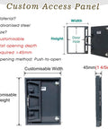 No Hassle Waterproof Drywall Access Panel Featuring Sleek Concealed Tile Finish For HVAC Systems And Sprinkler Valves Custom Size Flush Mount Door dimensions and features.