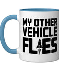 High Power Amateur Rocketeer Ceramic Mug For Weekend Launchers And Model Rocketry Fans Who Spend Big On Motors Blue And White