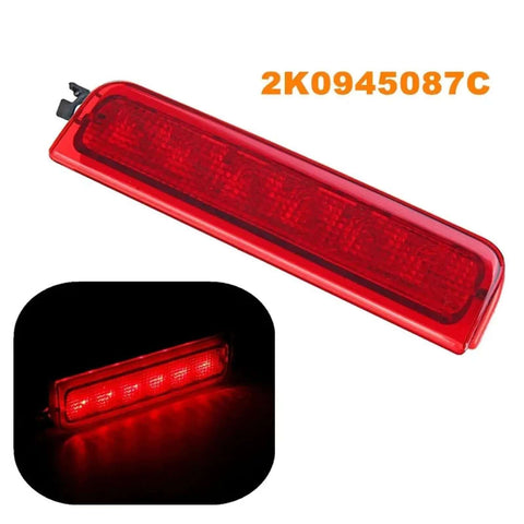 Bright Red LED Third Rear Brake Light High Mount Stop Lamp 3rd Tail Light 2K0945087C Direct Fit Replacement for VW Caddy III